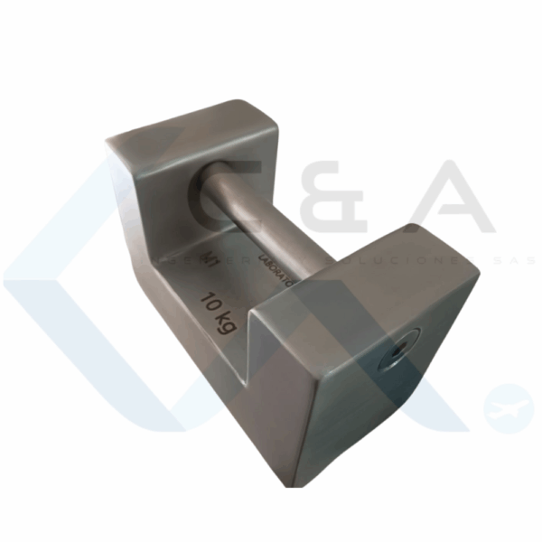 Pesas patrón laminadas en acero inoxidable clase M